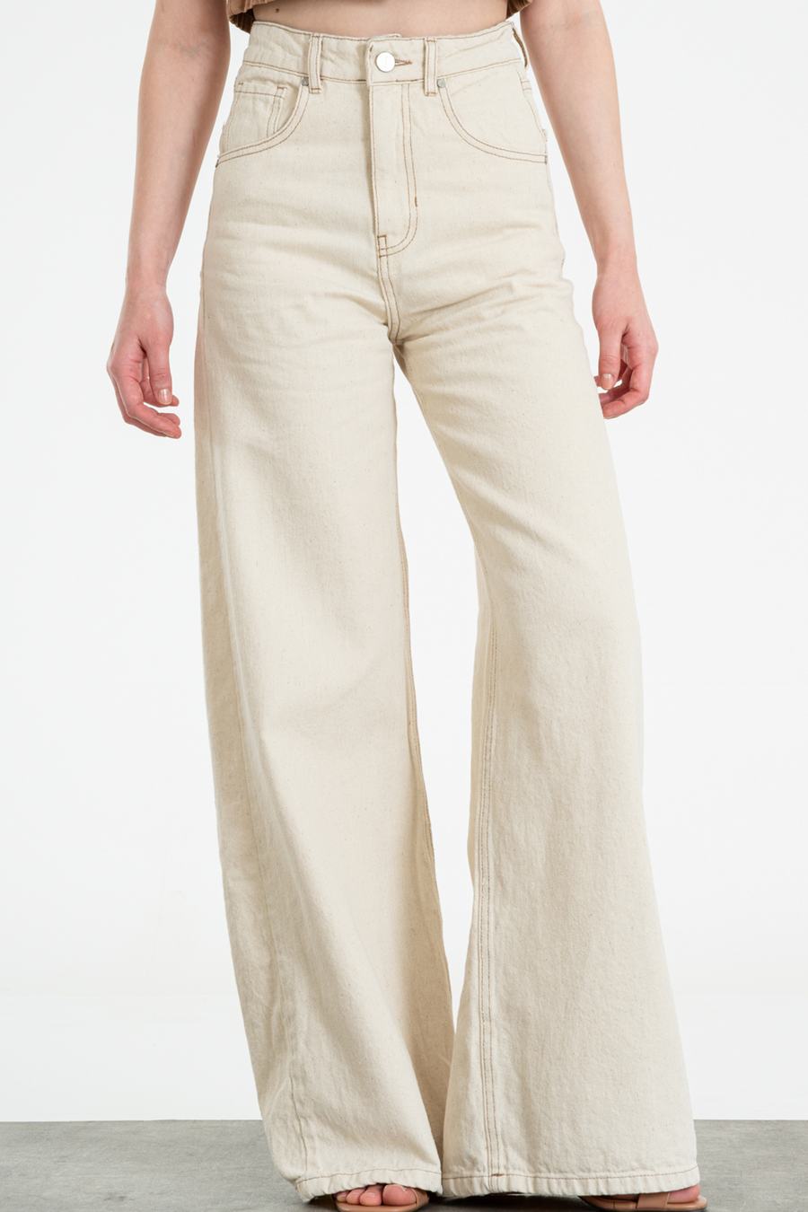 JEANS WIDE LEG COLOR LINO ISOSTASIA