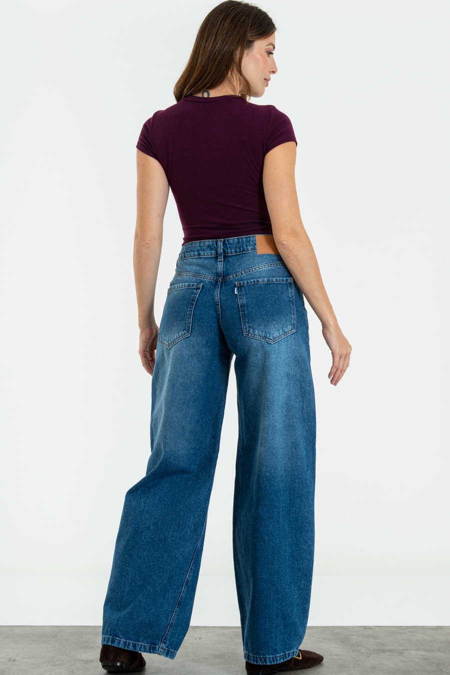 ISOS JEANS BAGGY TIRO BAJO RÍGIDO AZUL 34