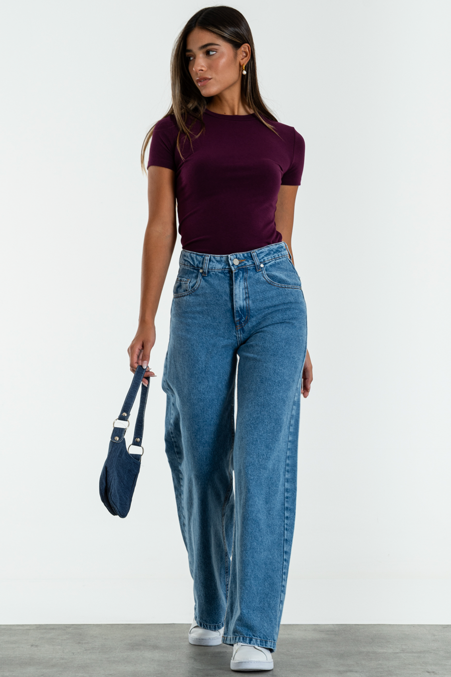 ISOS JEANS AZUL MEDIO CLASICO TIRO ALTO