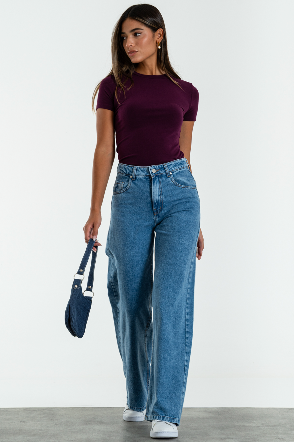 ISOS JEANS AZUL MEDIO CLASICO TIRO ALTO