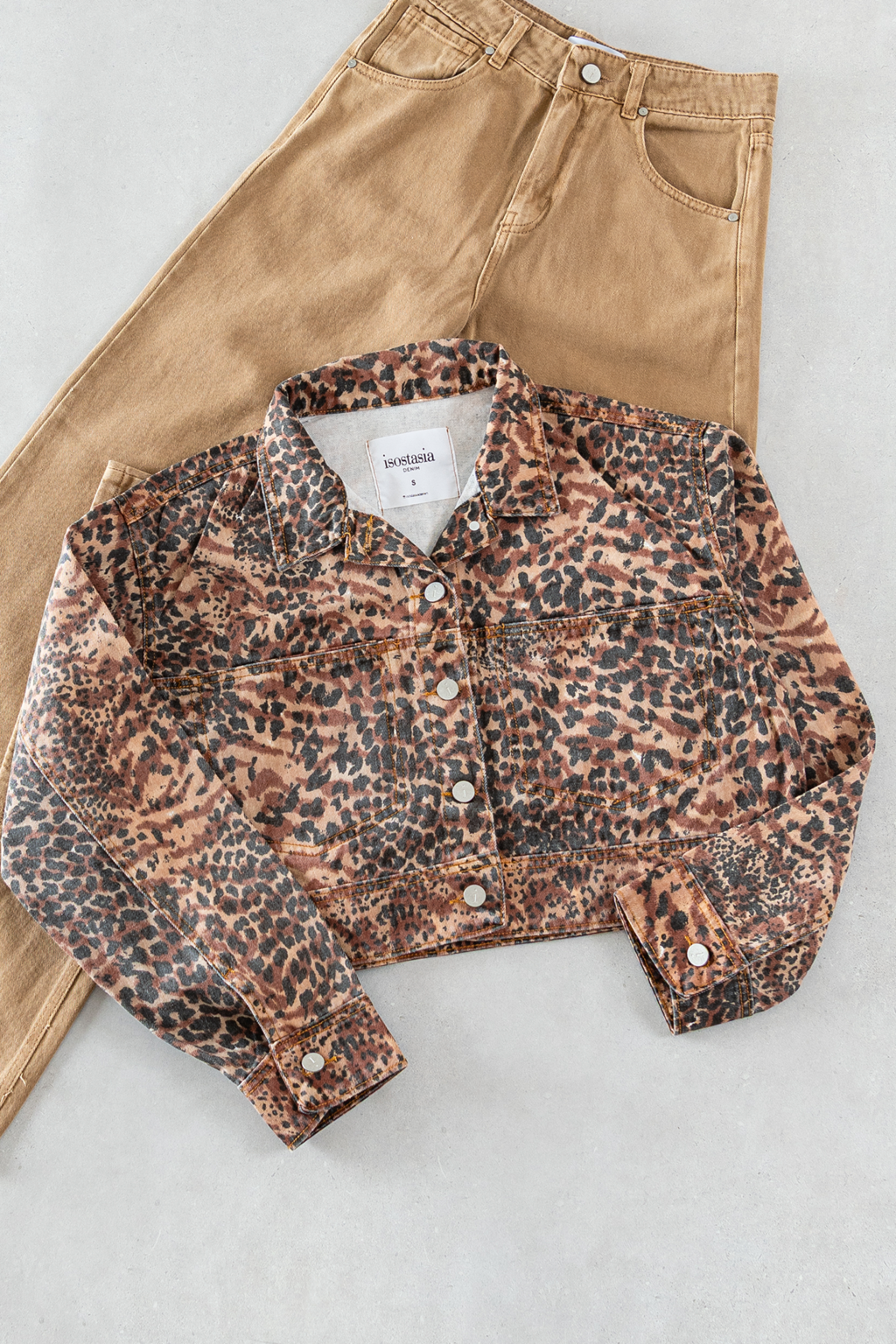 ISOS CAMP DE JEANS ESTAMPADO ANIMAL PRINT S
