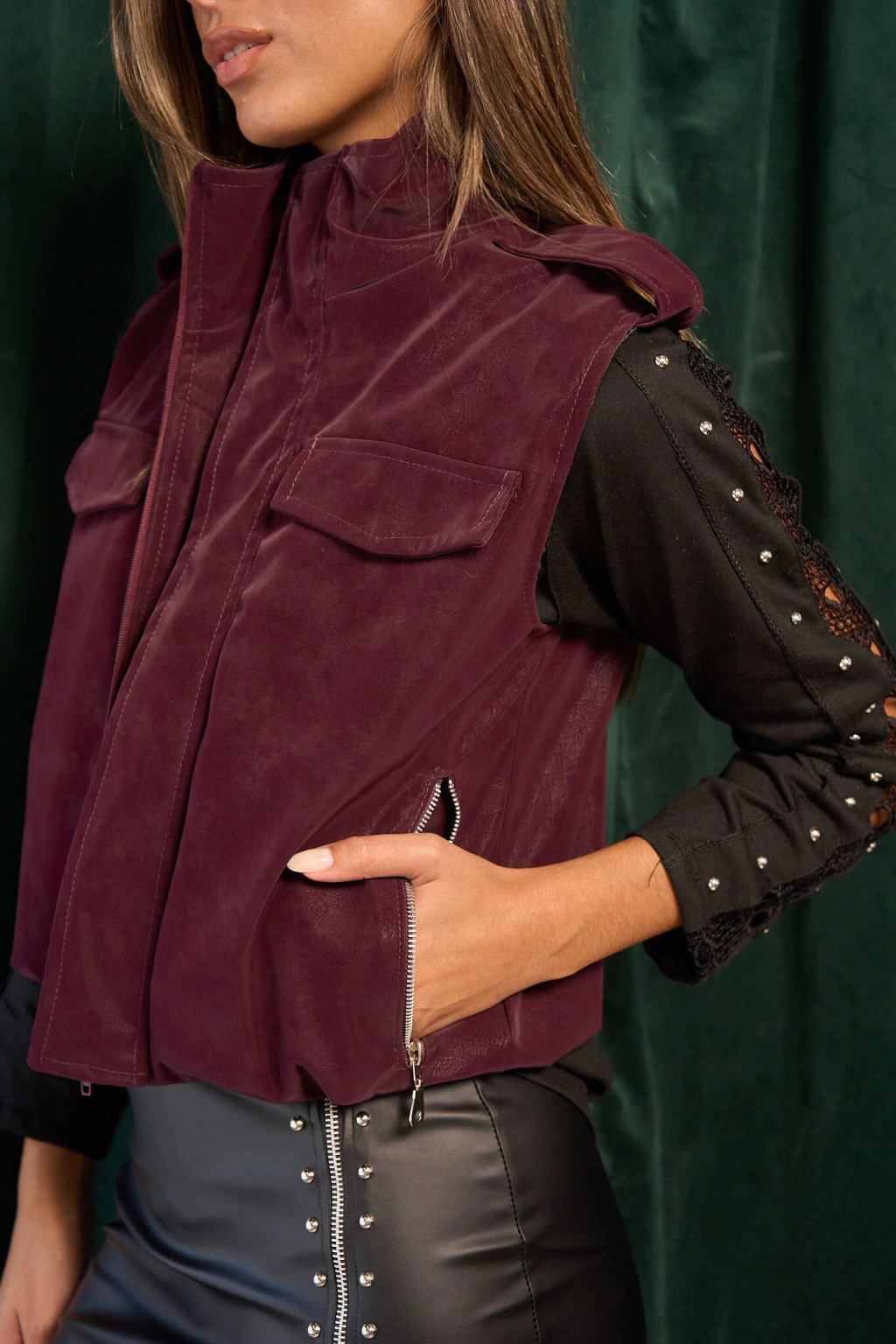 CUL CHALECO BOMBER CHOCOLATE 2