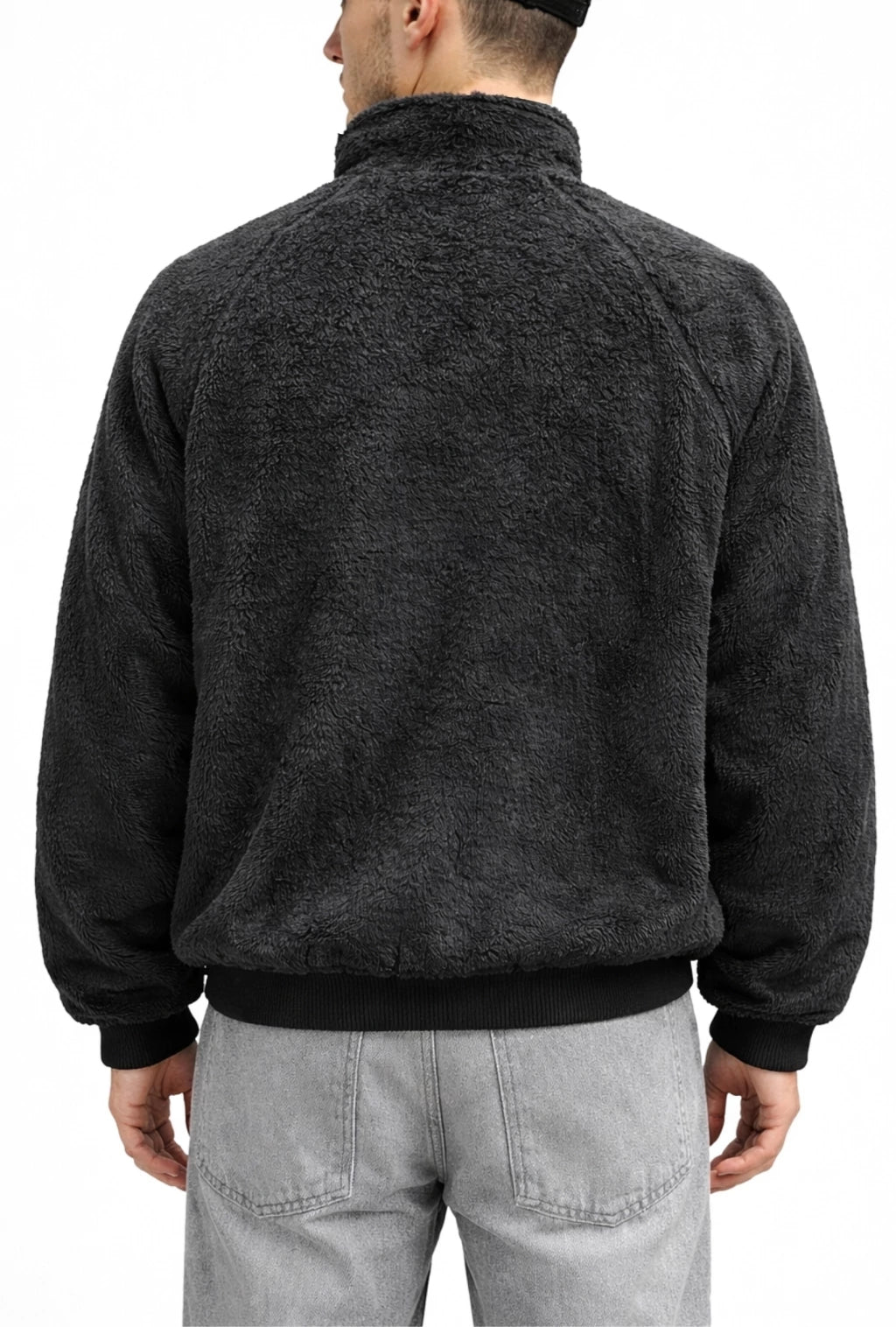 CAMPERA PELUCHE TEDDY NEGRO M