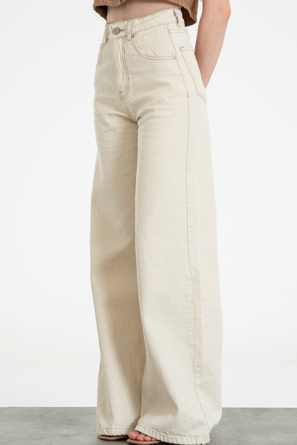 JEANS WIDE LEG COLOR LINO ISOSTASIA