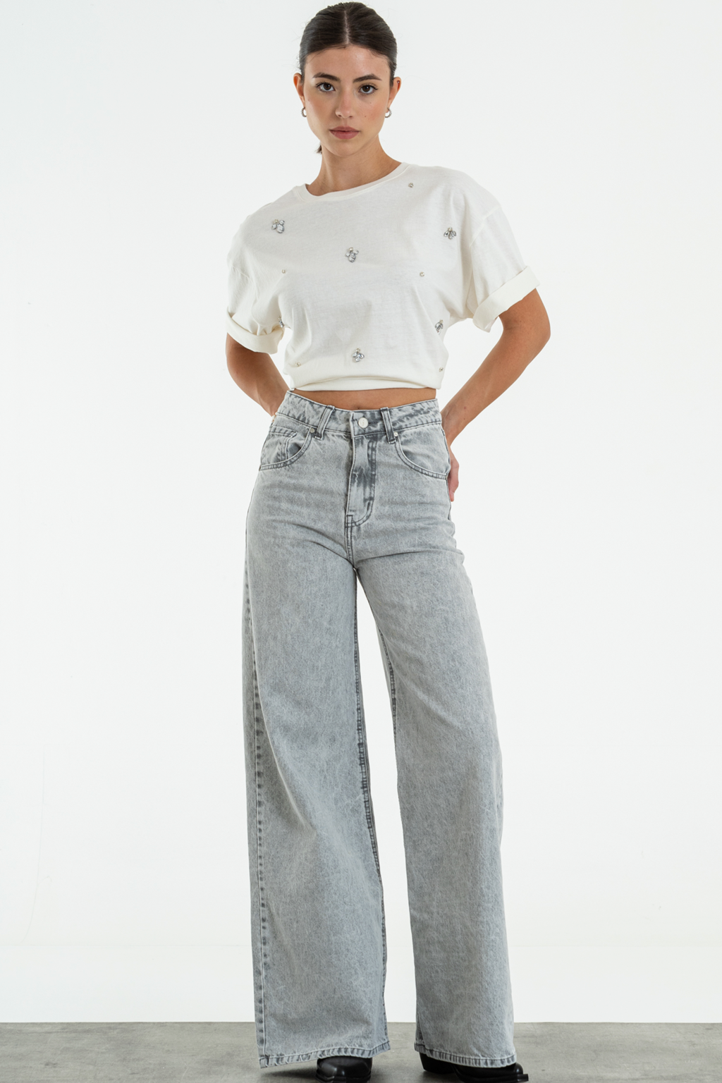 ISOS WIDE LEG TIRO ALTO GRIS 44