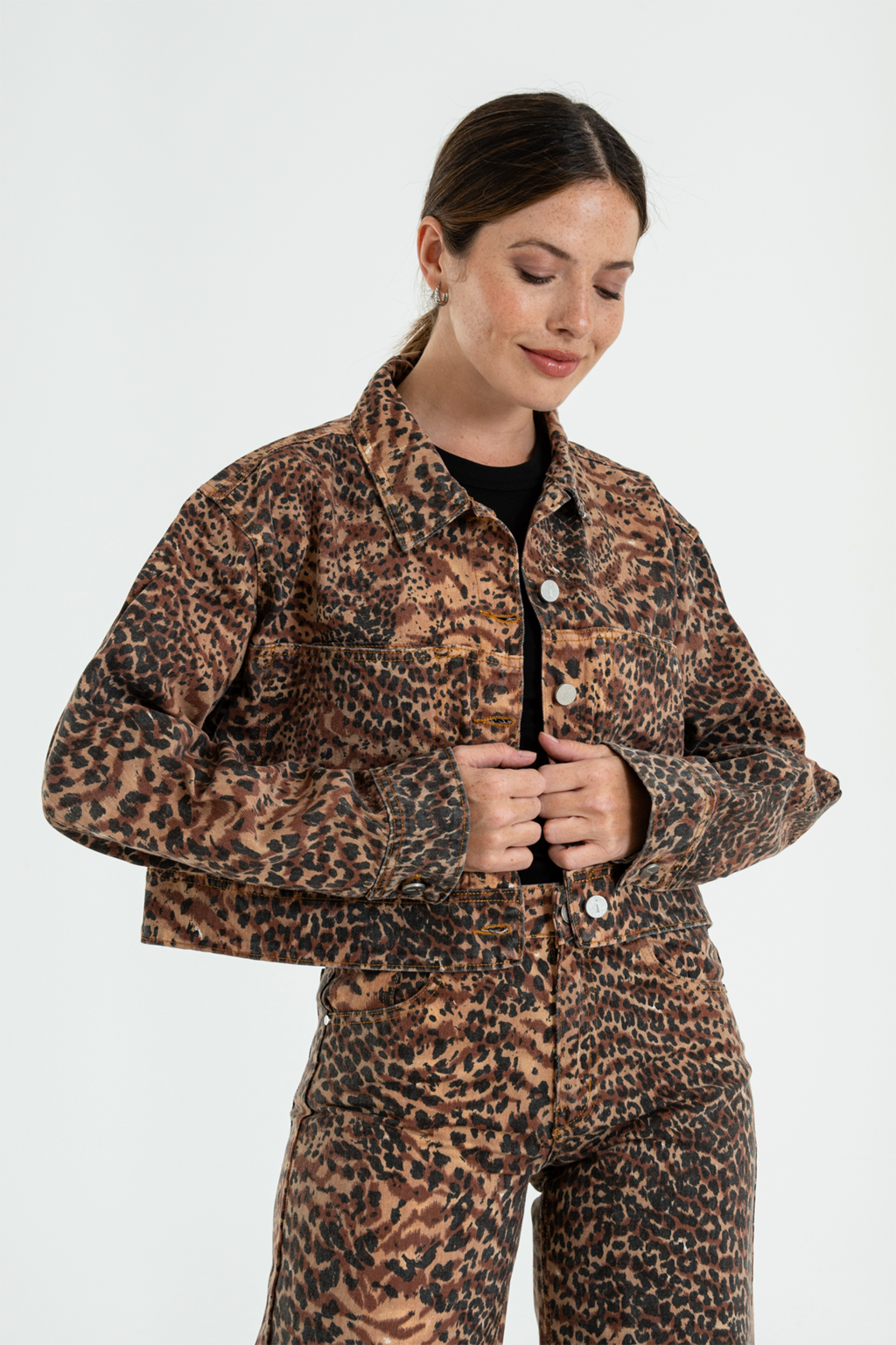 ISOS CAMP DE JEANS ESTAMPADO ANIMAL PRINT S